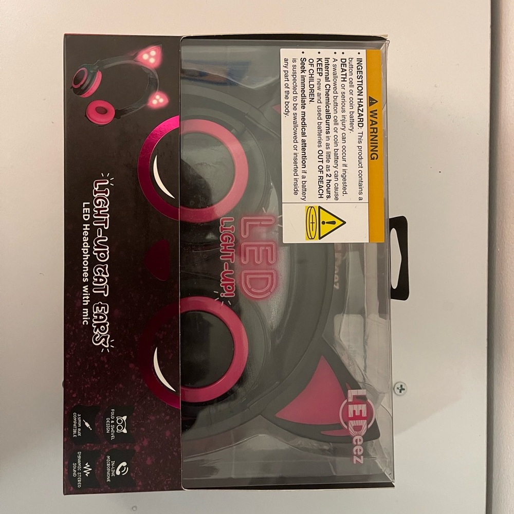 Headphone light up cat ears